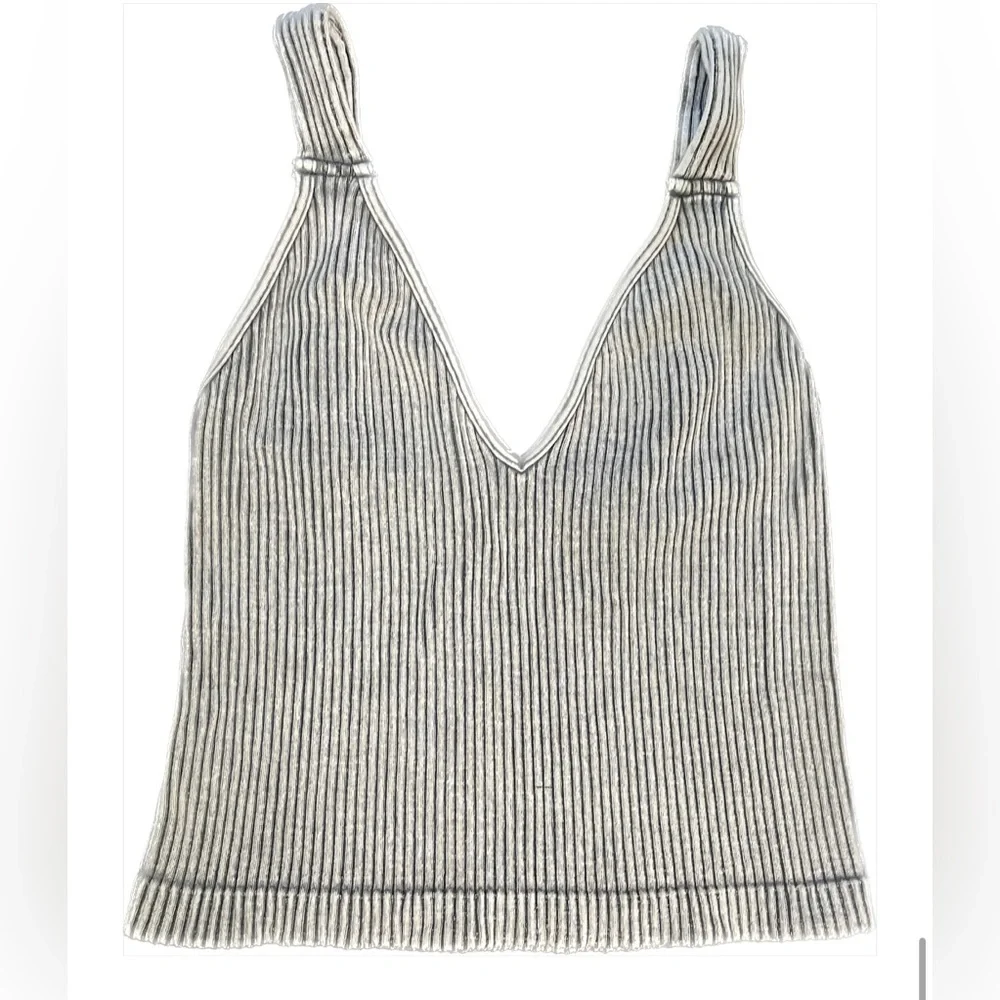 NWOT Intimately Free People Washed Seamless Crop Top X-Small/Small Washe…